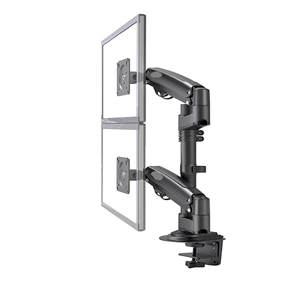 H180 22"-32" Double Monitor Desk Holder Arm Gas Spring Full Motion LCD TV Mount 2-12kg Ergonomica Dual Arm Clamp Bracket