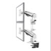 H180 22"-32" Double Monitor Desk Holder Arm Gas Spring Full Motion LCD TV Mount 2-12kg Ergonomica Dual Arm Clamp Bracket view 4