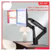 Aluminum Alloy 22-32 Inch Dual Monitor Mount Gas Spring Arm Full Motion Monitor Holder Support with 2 USB Ports 3-12kgs F195A view 2
