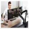 Aluminum Alloy 22-32 Inch Dual Monitor Mount Gas Spring Arm Full Motion Monitor Holder Support with 2 USB Ports 3-12kgs F195A view 4