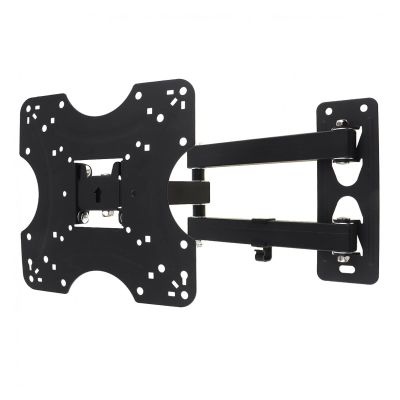 Adjustable Frosted Material TV Wall Mount Bracket Flat Panel TV Frame with Accessories for 17-32 Inch LCD LED Monitor Flat Pan