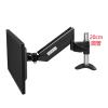 360 Degree Full Rotation Aluminum 10-27" Display Monitor Holder Arm Desktop Clamping LCD LED Monitor Mount Bracket 1.5-10kgs (Color : Black) view 2