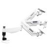 360 Degree Full Rotation Aluminum 10-27" Display Monitor Holder Arm Desktop Clamping LCD LED Monitor Mount Bracket 1.5-10kgs (Color : Black) view 4
