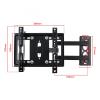 25KG Telescopic Adjustable 14-40 Inch TV Wall Mount Bracket Flat Panel TV Frame Support 15 Degrees Tilt for LCD LED Monitor view 2