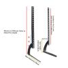 Table Top TV Monitor Stand Base with Height Adjustment Fit 32-65" Flat Screen TV VESA Up to 800x600mm 110Lbs Capacity view 3