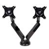 MeLphi Q5D Gas Spring Desktop 10-27 Inch Dual Monitor Holder Full Motion LCD Mount Arm with 2 USB Ports Loading 2-9kgs Each Head view 1