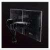 MeLphi Q5D Gas Spring Desktop 10-27 Inch Dual Monitor Holder Full Motion LCD Mount Arm with 2 USB Ports Loading 2-9kgs Each Head view 2