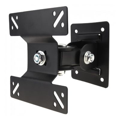 15KG Adjustable 14-27 Inch TV Wall Mount Bracket Flat Panel TV Frame Support 180 Degree Rotation for LCD LED Monitor Flat Pan