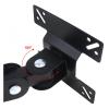 15KG Adjustable 14-27 Inch TV Wall Mount Bracket Flat Panel TV Frame Support 180 Degree Rotation for LCD LED Monitor Flat Pan view 4