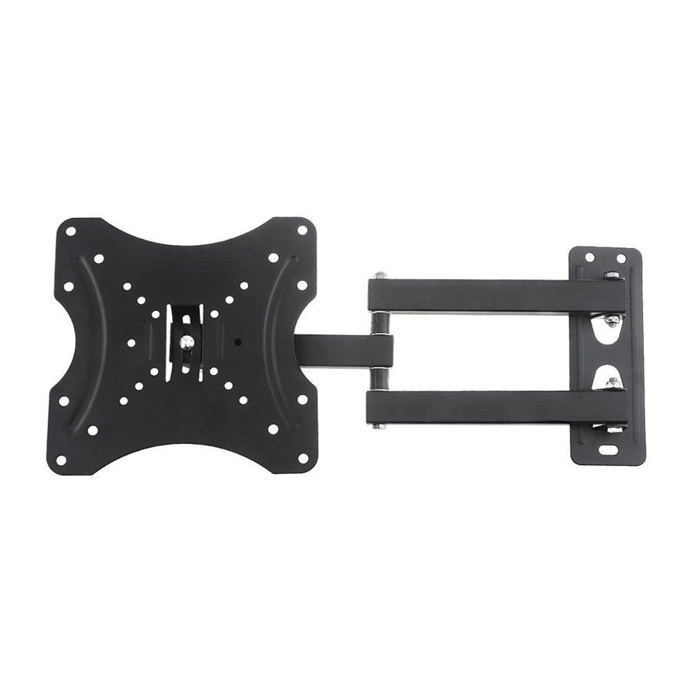 35KG Adjustable TV Wall Mount Bracket Flat Panel TV Frame 15 Degrees Tilt with Level for 14-42 Inch LCD LED Monitor Flat Pan