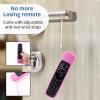 2 Pack Remote Cover for LG Magic, Silicone Protective Case for LG Smart TV Remote Controller LG MR21/ 22/23 Shockproof Anti-Slip Remote Case Remote Sleeve with Anti-Lost Loop (Black + Pink not Glow) view 4