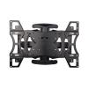 32-70 Inch Retractable Dual Arm Full Motion TV Wall Mount with Plastic Cover Tilt Swivel Screen Bracket Stand view 2