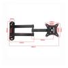 2PCS 10KG Adjustable TV Wall Mount Bracket Flat Panel TV Frame Support 15 Degrees Tilt for 14-27 Inch LCD LED Monitor Flat Pan (Color : White) view 3