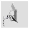 Aluminum Alloy Gas Spring Full Motion Grommet Mounting 15"-27" LCD LED Monitor Holder Arm Flexible TV Mount Loading 0-8kgs view 2