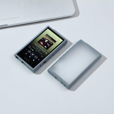 Upgrated Flexible Shockproof Textured Skin Feel Protective Shell Case Cover for Sony Walkman NW-A300 Series NW-A306 NW-A307 (Grey)