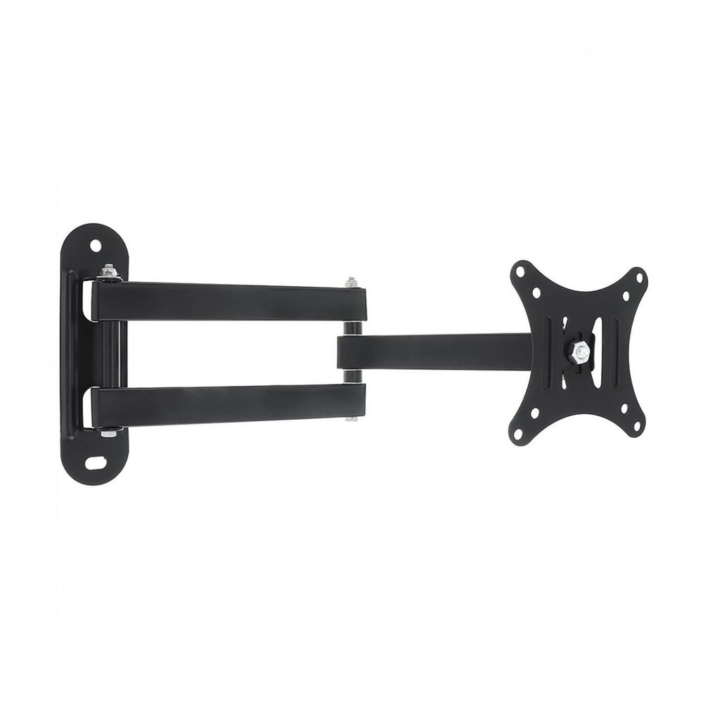2PCS 10KG Adjustable TV Wall Mount Bracket Flat Panel TV Frame Support 15 Degrees Tilt for 14-27 Inch LCD LED Monitor Flat Pan (Color : White)
