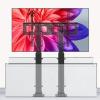 Electric TV Lift Stand, Tv Motorized Lift, Adjustable TV Mount Bracket, TV Lift Mechanism with Remote Control, Double Motor Lift 120cm Travel, for TVs From 55in to 120in up to 130kg ( Size : 1055-2255 view 1