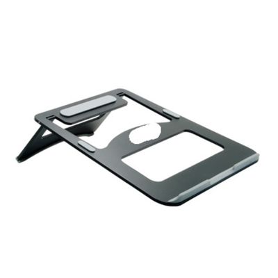 MeLphi Portable Aluminum Alloy Laptop Holder Cooling Stand Foldable Ergonomic Tablet PC/Notebook/Smartphone Stand SAL05 (Color : Black)