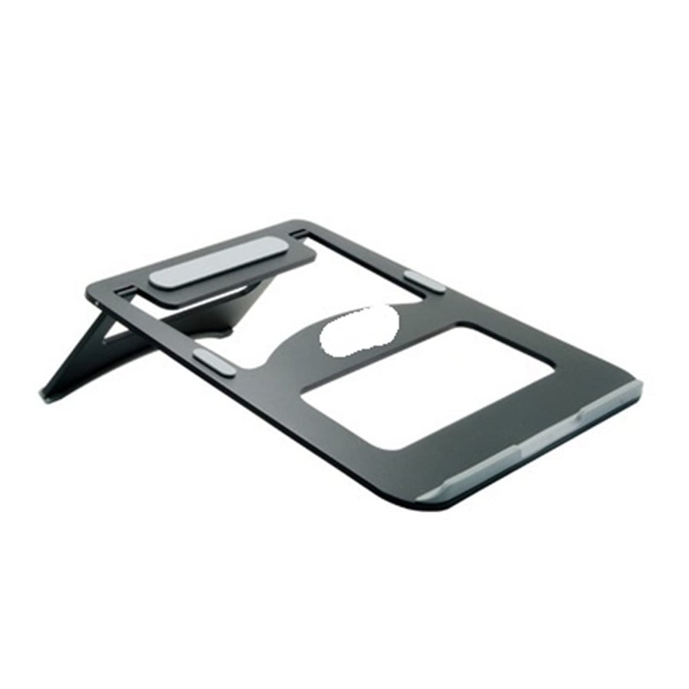 MeLphi Portable Aluminum Alloy Laptop Holder Cooling Stand Foldable Ergonomic Tablet PC/Notebook/Smartphone Stand SAL05 (Color : Black)
