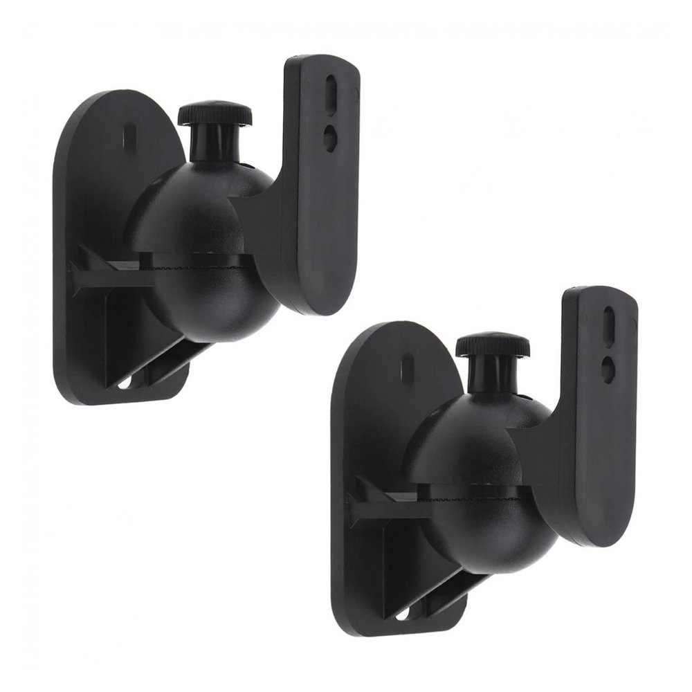 2pcs/lot Practical SW-03B 5KG Black ABS Plastics Wall Mounted Bracket for Speaker and Loudspeaker Box