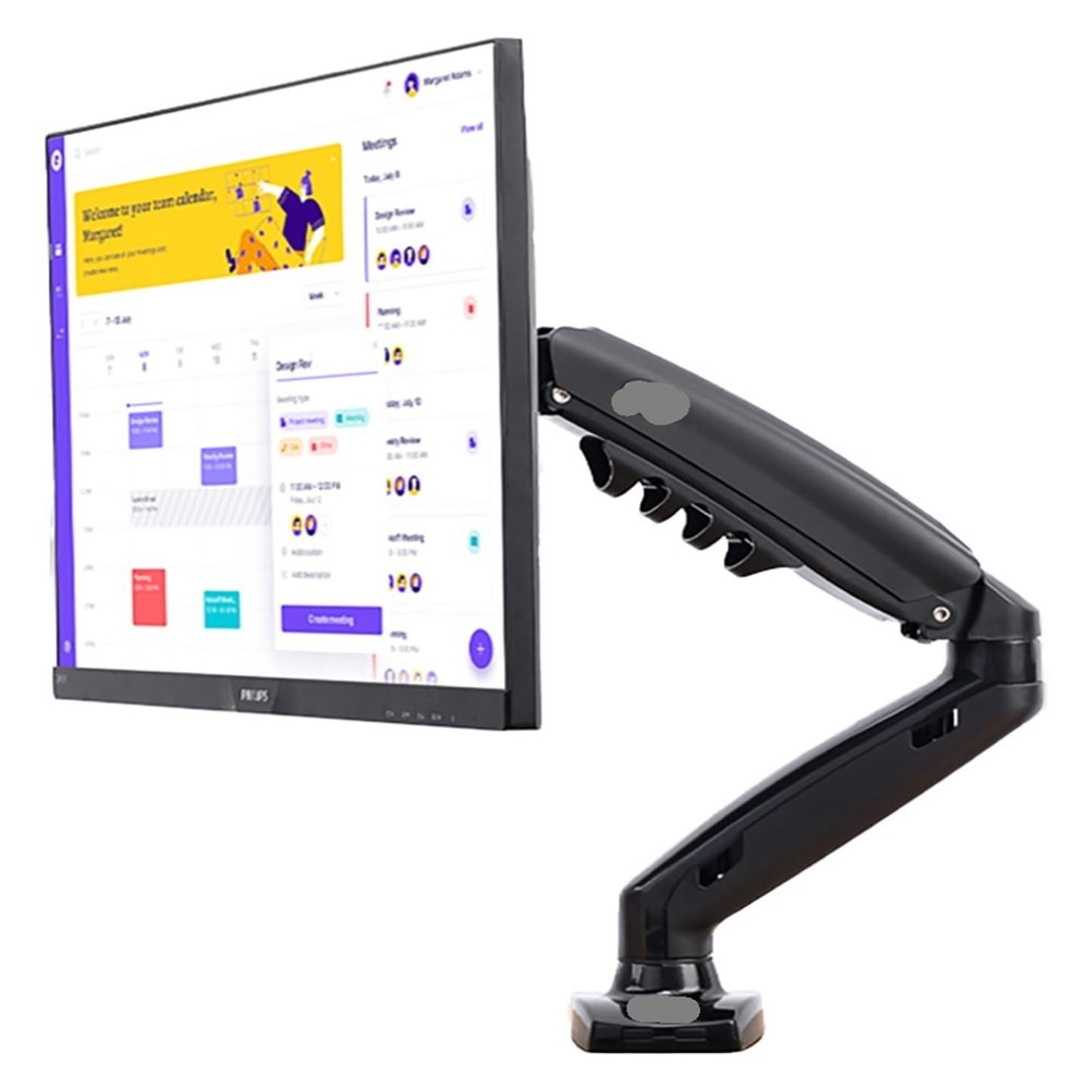Extension for No VESA Hole 17-27" LED Monitor Holder Arm Gas Spring Full Motion Gas Strut Flexi Mount Load 2-9kgs