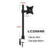 10-22" LCD TV Desktop Mount 60CM Height Free Lifting Full Rotation Monitor Holder view 2