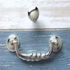 JCAKES 4 1/2" C-C Polished Silver Bail Drawer Pull Drop Swing Handles Dresser Pulls Cabinet Knob Hardware 114 mm 4.5" Centers (Size : Dia: 1.2" (30 mm)) view 4