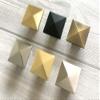 JCAKES Square Knob Drawer Knob Pull Ring Drawer Pull Dresser Pull Handles Gold Brushed Bronze Black Nickel Chrome Cabinet Hardware, Matte Black (Color : Brushed Nickel, Size : L/W:1.2" (31 mm)) view 3