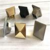 JCAKES Square Knob Drawer Knob Pull Ring Drawer Pull Dresser Pull Handles Gold Brushed Bronze Black Nickel Chrome Cabinet Hardware, Matte Black (Color : Brushed Nickel, Size : L/W:1.2" (31 mm)) view 4