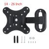 10KG TV Wall Mount Bracket Flat Panel TV Frame Support 15 Degrees Tilt with Gradienter for 14-26 Inch LCD LED Monitor Flat Pan (Color : 3pcs) view 2