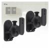 2pcs SW-03B 5KG Black ABS Plastics Wall Mounted Bracket for Speaker and Loudspeaker Box Support 45 Degrees Rotation view 2