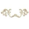 JCAKES 2 1/2" C-C Creamy White Distressed White Drawer Pull Gold Silver Dresser Handles Cabinet Pulls Knob Hardware 64 mm 2.5" Centers (Color : Gold) view 1