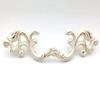 JCAKES 2 1/2" C-C Creamy White Distressed White Drawer Pull Gold Silver Dresser Handles Cabinet Pulls Knob Hardware 64 mm 2.5" Centers (Color : Gold) view 2