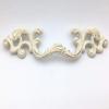 JCAKES 2 1/2" C-C Creamy White Distressed White Drawer Pull Gold Silver Dresser Handles Cabinet Pulls Knob Hardware 64 mm 2.5" Centers (Color : Gold) view 3
