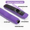 2 Pack Remote Cover for LG Magic, Silicone Protective Case for LG Smart TV Remote Controller LG MR21/ 22/23 Shockproof Anti-Slip Remote Case Sleeve with Anti-Lost Loop (Purple + Hot Pink not Glow) view 3