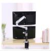 17-32" Dual Monitor Holder Mount Mechanical Spring Arm Aluminum Monitor Support Loading 10kgs Each Arm (Color : Dual arm Silver Grey) view 4