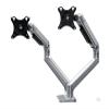 Aluminum Desktop 17-32" Dual Monitor Holder Mechanical Spring Arm Free Lifting Full Motion TV Monitor Mount Load 11kgs Eac (Color : Silver) view 1