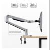Aluminum Desktop 17-32" Dual Monitor Holder Mechanical Spring Arm Free Lifting Full Motion TV Monitor Mount Load 11kgs Eac (Color : Silver) view 2