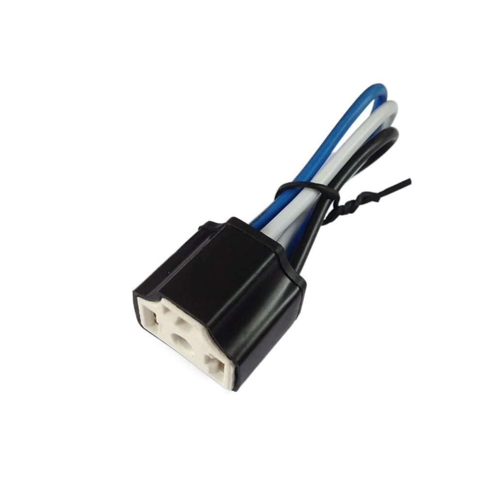 AJOHBM H4 Socket Wire Harness H4 Car Three Ceramic Socket Wire Harness