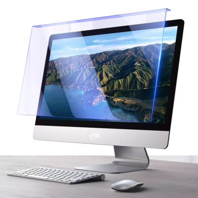 JQZWXX Anti Blue Light Screen Protector Desktop Computer Monitor Filters Blue Light Blocking Screen Protector Panel Framesuspended Protect Eyes and Reduce Eye Fatigue,23 inches