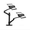 Aluminum Height Adjustable Desktop Dual Arm 12-17 Inch Laptop Holder Stand Full Motion Double Laptop Support Arm OL-2T (Color : Silver) view 2