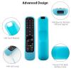 2 Pack LG Magic Remote Cover - Silicone Protective Case for LG Smart TV Remote Controller MR21/22/23 - Shockproof, Anti-Slip, Anti-Lost Loop, Glow in The Dark (Glow Green + Glow Blue) view 3