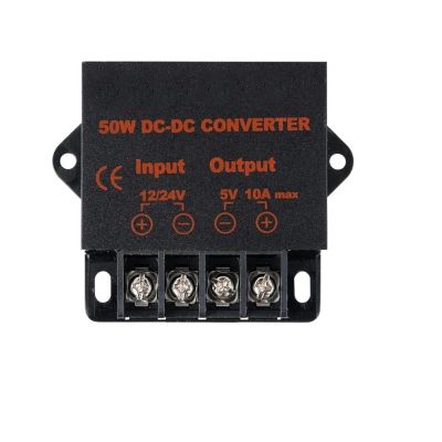 24V to 5V 10AMP 12V to 5V 10A 50W DC DC Converter Regulator Car Step Down Reducer CE Certificated Buck Module for Cars Solar