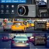 Dual Dash Cam 4K 2160 P Ultra HD Car DVR Front and Rear Camera with Built-in WiFi & GPS (170 Degree Wide) with 64 GB High Speed SD Card Free (Maximum Support 256 GB) 24 Hour Monitoring view 2