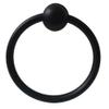 FJYDM Dia 2 1/2" Large Black Ring Single Drop Pull Knob Drawer Pull Pendant Dresser Pull Handles Door Pull Hardware view 1