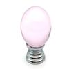FJYDM Blue Glass Knob Drawer Pull Chrome Polished Cabinet Knobs Dresser Pulls Handle Kitchen Door Knob Hardware Diameter 1.2 (Color : Pink) view 2