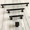 3.75" C-C Black Copper Cabinet Pull Handle Knob Drawer Pull Handles Square Knob Handle Dresser Knobs Pulls Kitchen Handles Hardware 3 3/4" 96 mm Centers /C-C:3.75" ) ( Size : L:14" (355 mm)/C-C:12.5" view 4