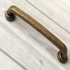 3.75" 5" C-C Cabinet Pull Handle Knob Drawer Pull Antique Bronze Pewter Black Knob Handle Dresser Pulls Kitchen Handles Hardware 96 128 mm Centers /C-C:3.75" , Black) ( Color : Antique Bronze , Size : view 2