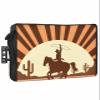 DecorLovee Outdoor TV Cover 40 to 43 Inches Weatherproof, Western Cowboy Outdoor TV Enclosure with Remote Control Pocket, Brown Orange Striped Abstract Art TV Screen Protectors for Outside TV view 1