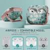 Inesore for AirPods Pro 2nd Generation Case Cover with Lock, Flowers Cute Air Pods Pro 2 Case Hard iPod Pro Cases for Women Girls with Cleaner Kit (2023 USB-C /2022/2019) - Green Daisy view 2